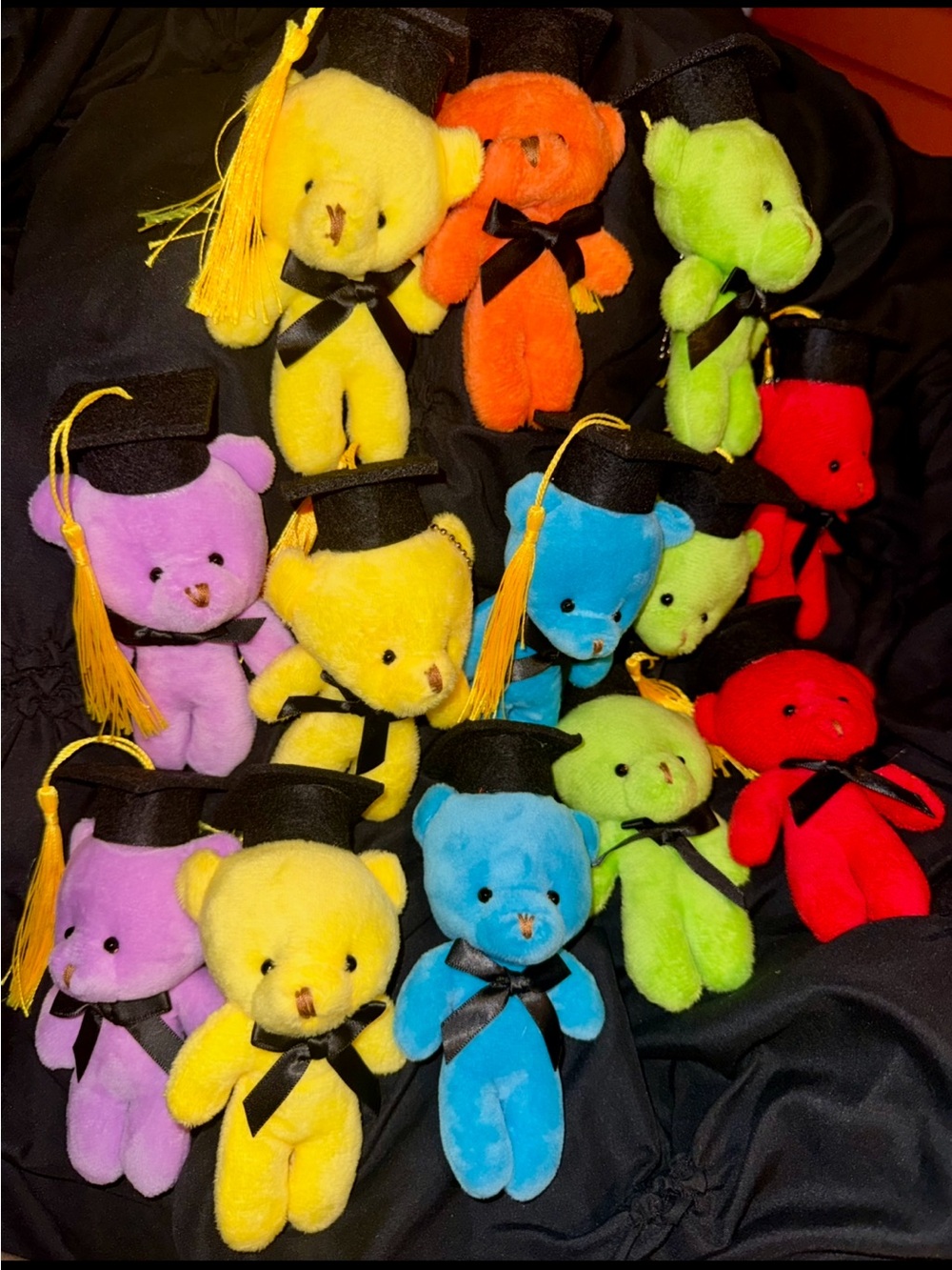 NEW Graduation Plush Teddy Bear - Multicolor Mini Plush with Cap